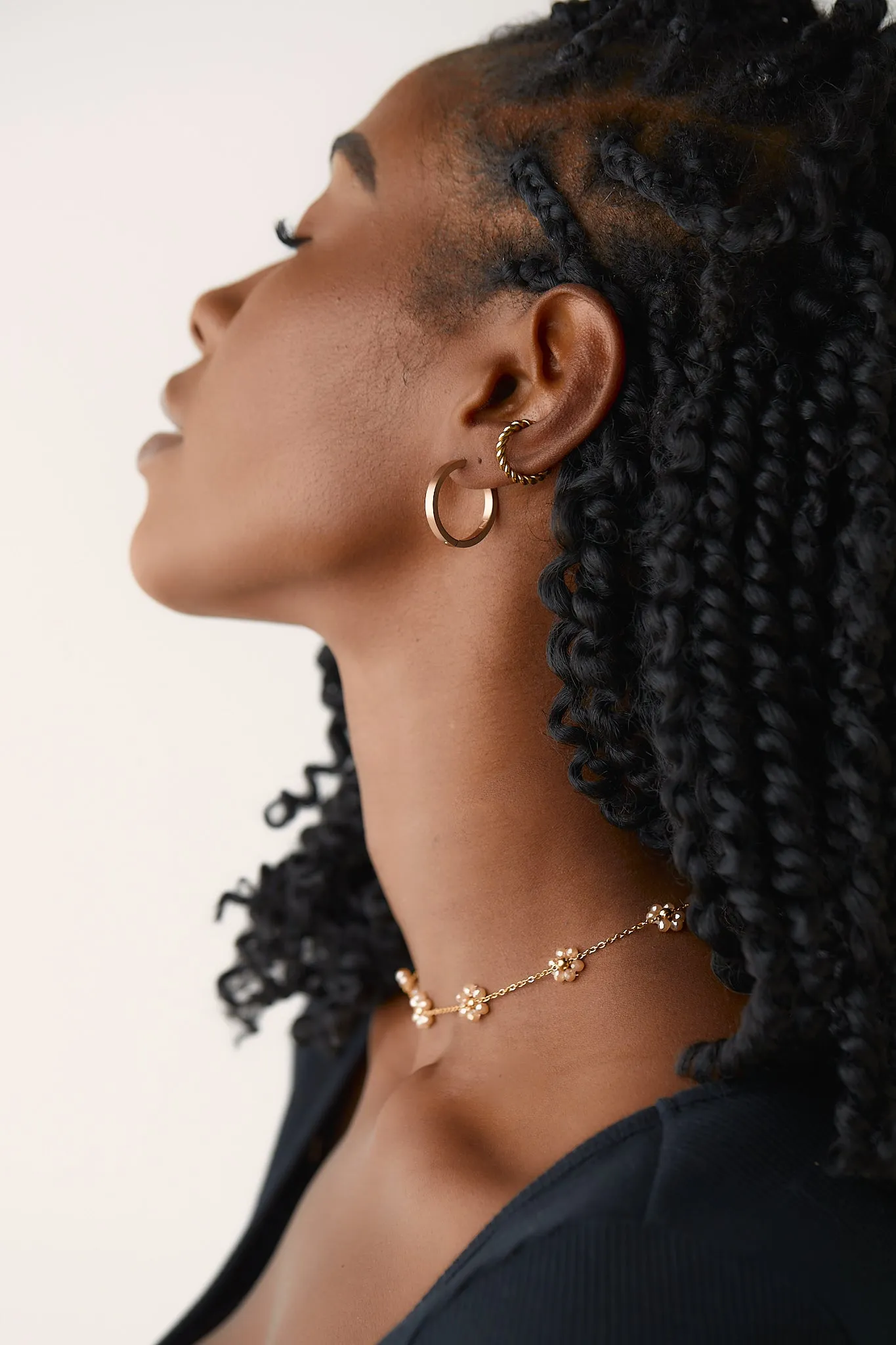 Zaana Original Hoops - Rose Gold