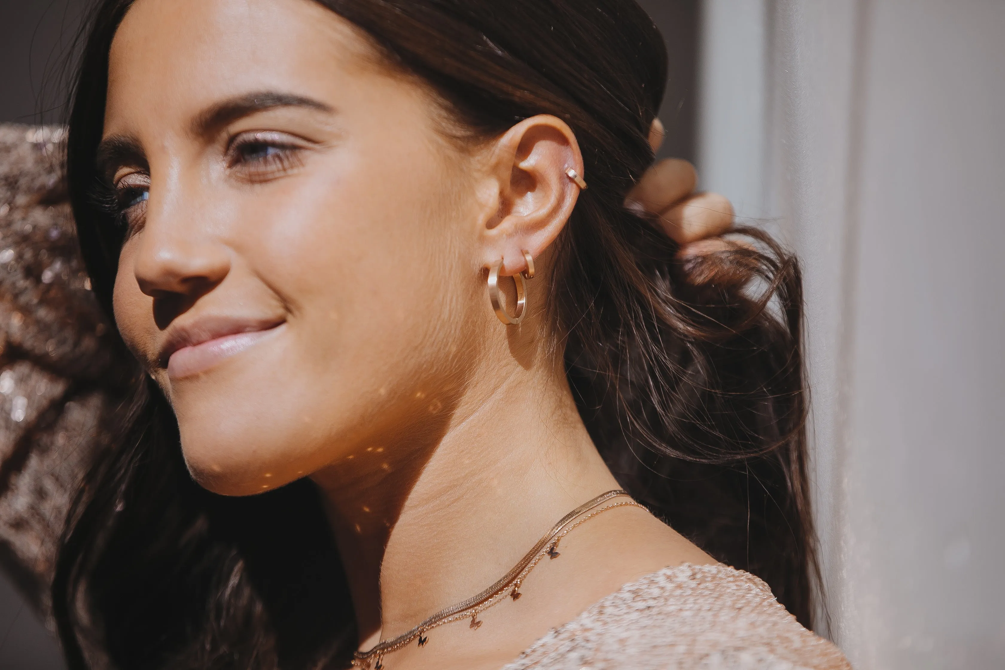 Zaana Original Hoops - Rose Gold