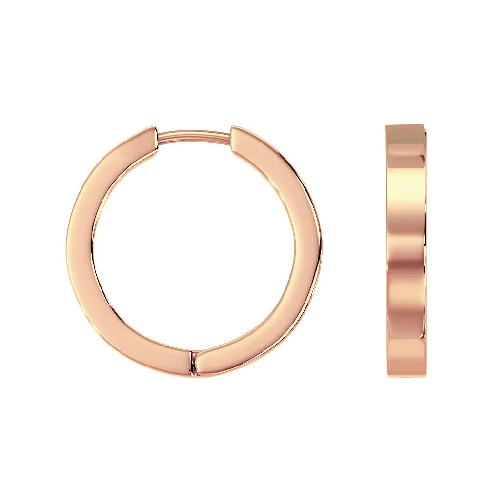 Zaana Original Hoops - Rose Gold