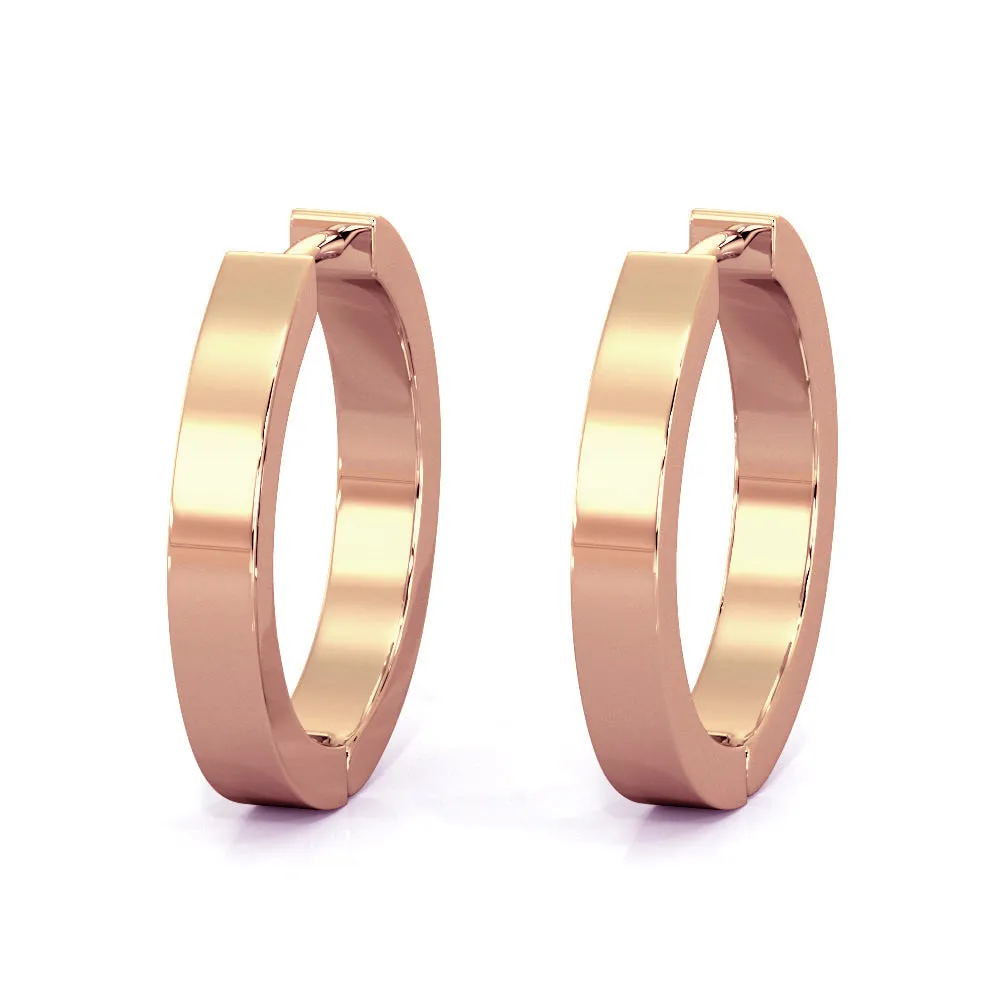 Zaana Original Hoops - Rose Gold
